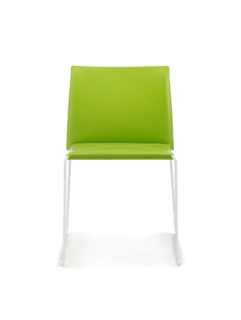 BIZZY - Stackable tanned leather chair by ENRICO PELLIZZONI - view 3